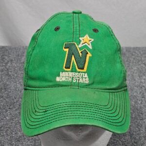 Minnesota North Stars CCM Strapback Hat Green Vintage 90s NHL Pro Line Retro NHL